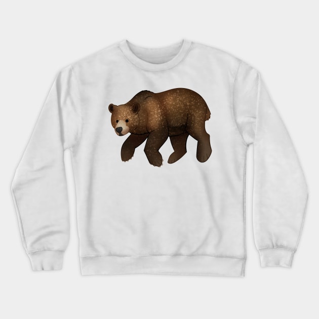 Cozy Grizzly Bear Crewneck Sweatshirt by Phoenix Baldwin